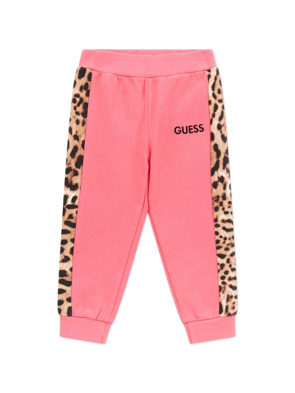 Guess kids Trainingsbroek met luipaardprint Roze