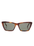 Saint Laurent Eyewear Mica Thin sunglasses - Brown