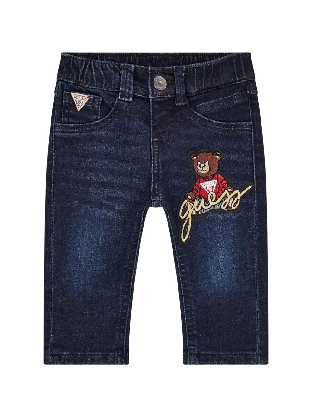 Guess kids Jeans met logopatch Blauw