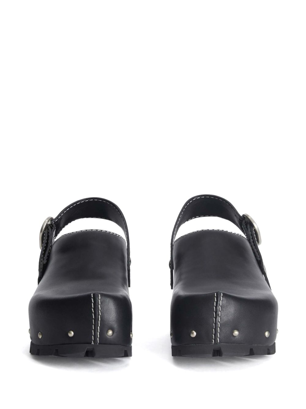 Jil Sander leather clogs Black