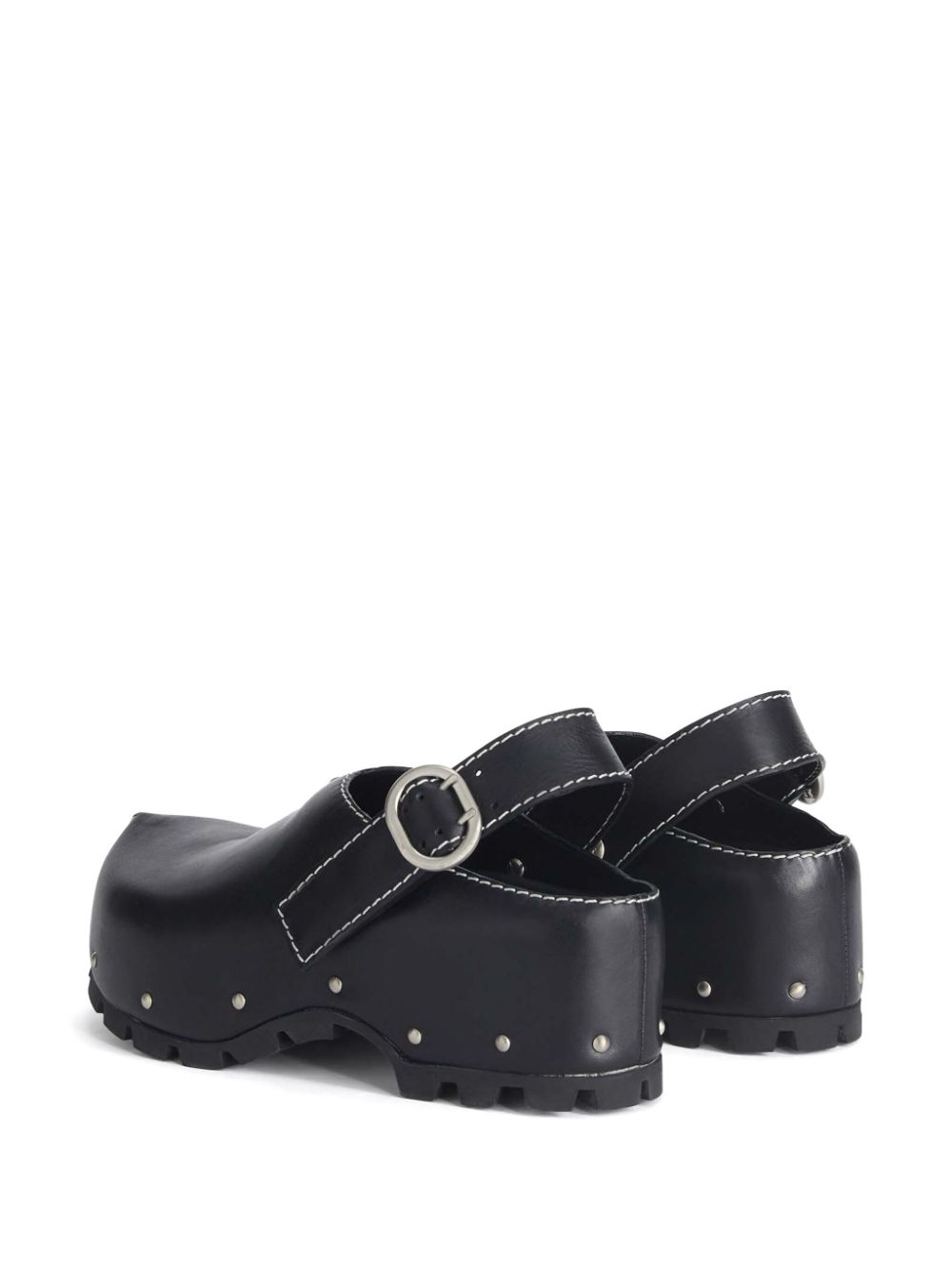 Jil Sander leather clogs Black