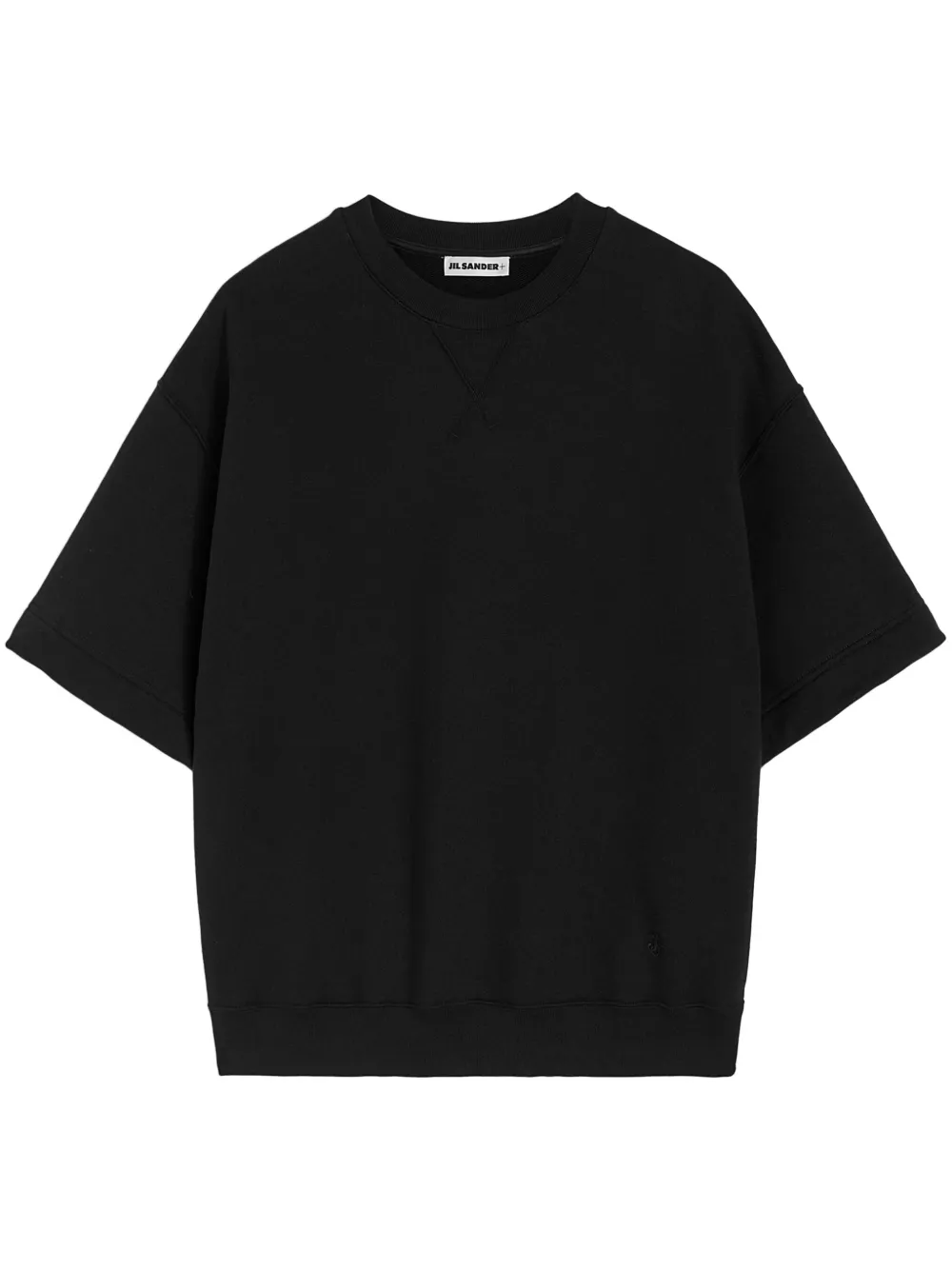 Jil Sander T-shirt met ronde hals Zwart