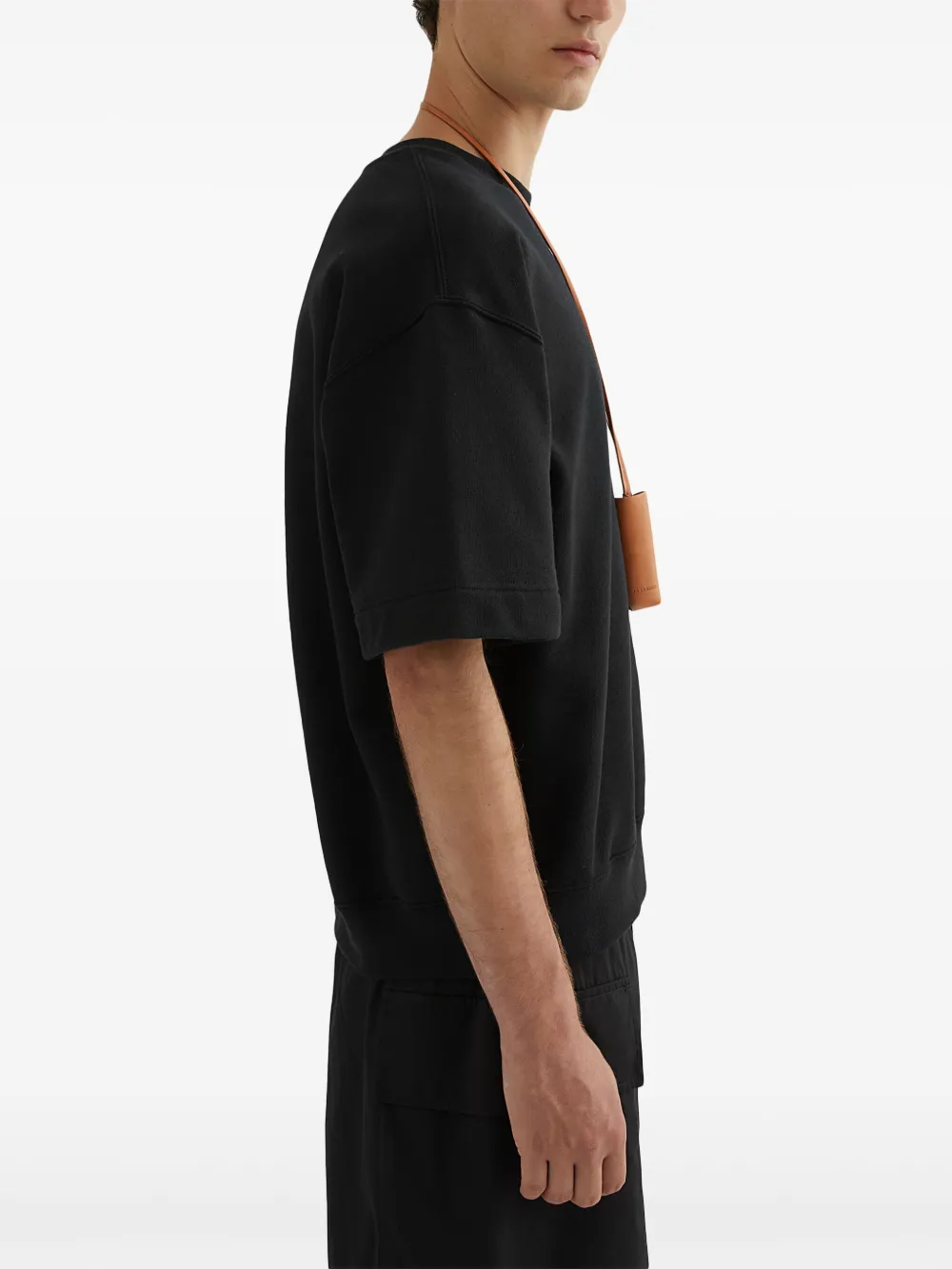 Jil Sander T-shirt met ronde hals Zwart