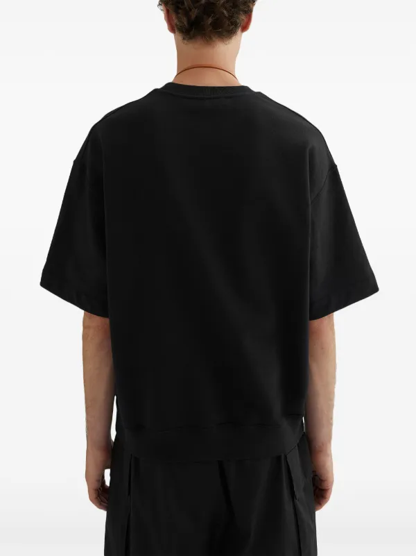 【JIL SANDER】Beaded Detail T-Shirt Black T-Shirt---Black-J22GC0120-