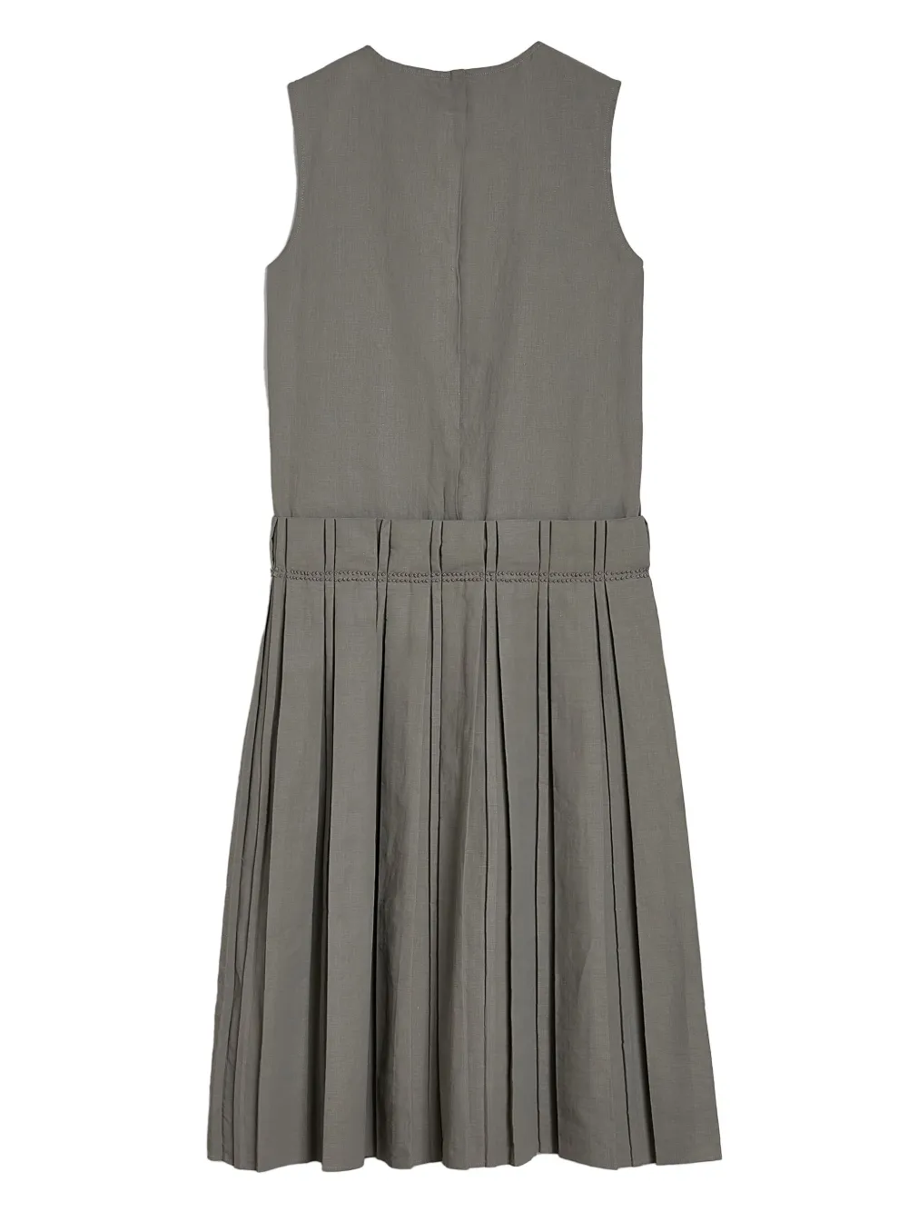 Jil Sander Geplooide midi-jurk Grijs