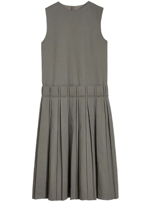 Robe mi-longue à design plissé - Jil Sander - Modalova