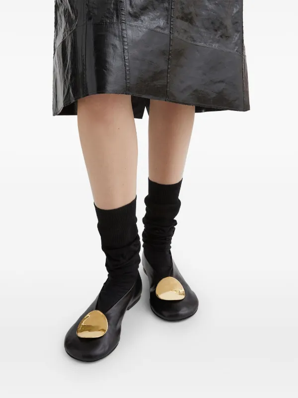 Jil Sander フラットシューズ | ブラック | FARFETCH JP