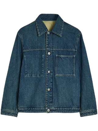 Jil Sander ウォッシュド デニムジャケット | ブルー | FARFETCH JP