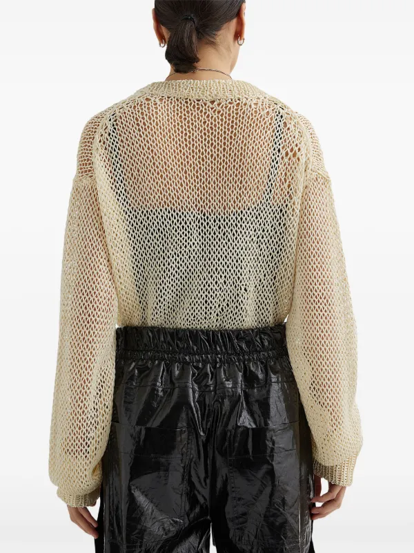 Jil Sander Open Knit Sweater | Neutrals | FARFETCH JO