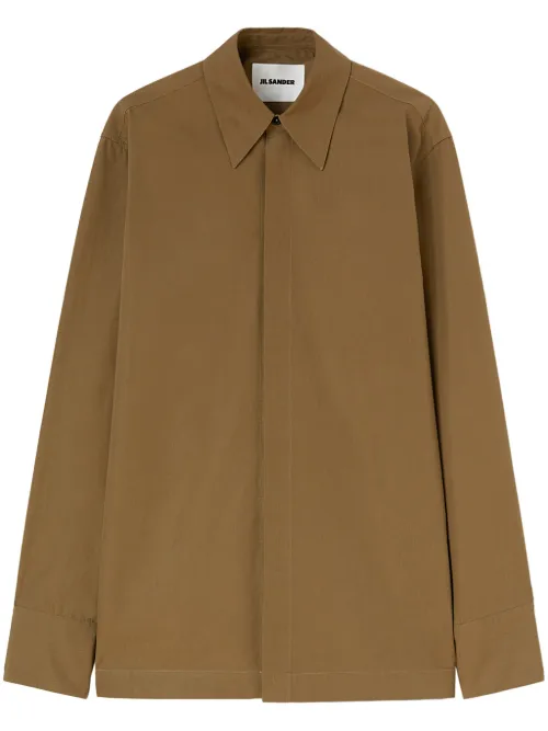 Jil Sander chemise en coton - Vert - Jil Sander - Modalova