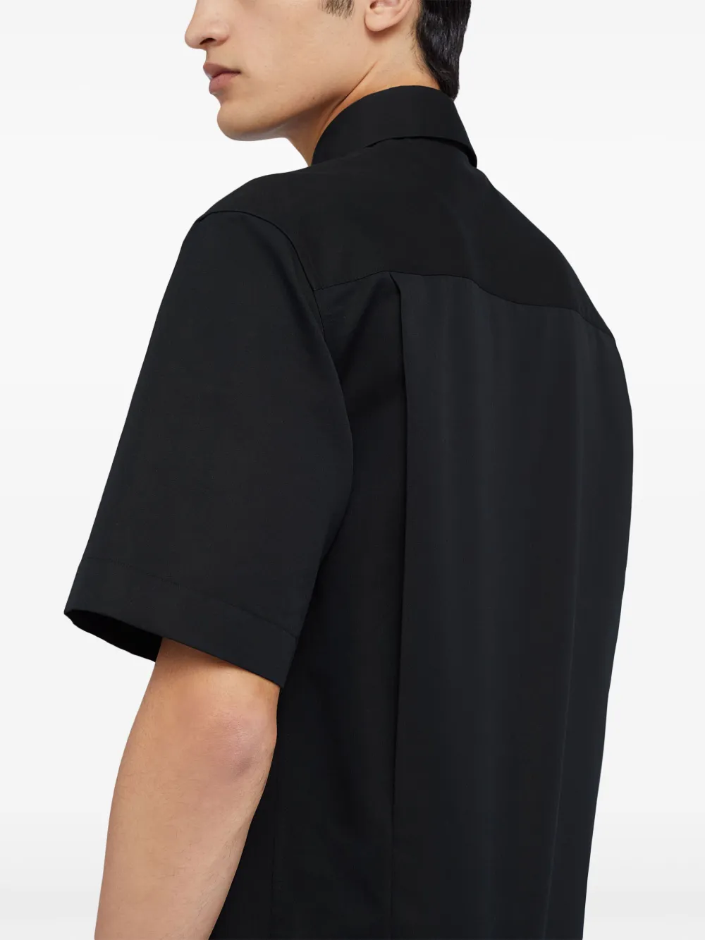 Jil Sander overhemd met korte mouwen Zwart