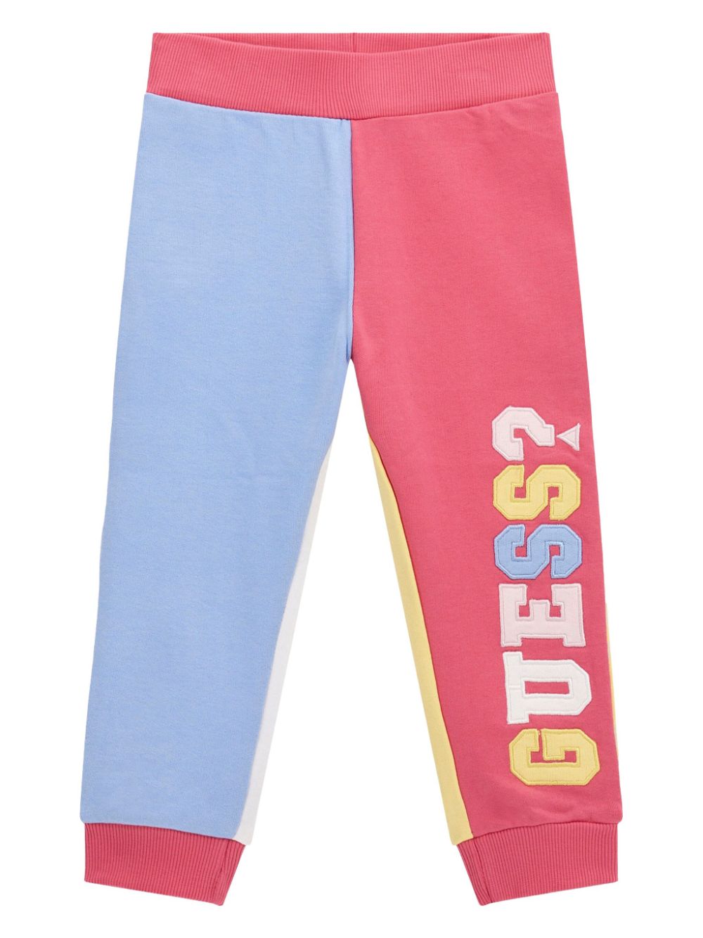 guess kids colourblock track pants - Pink