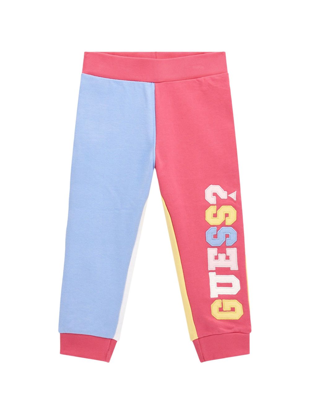 guess kids colourblock track pants - Pink