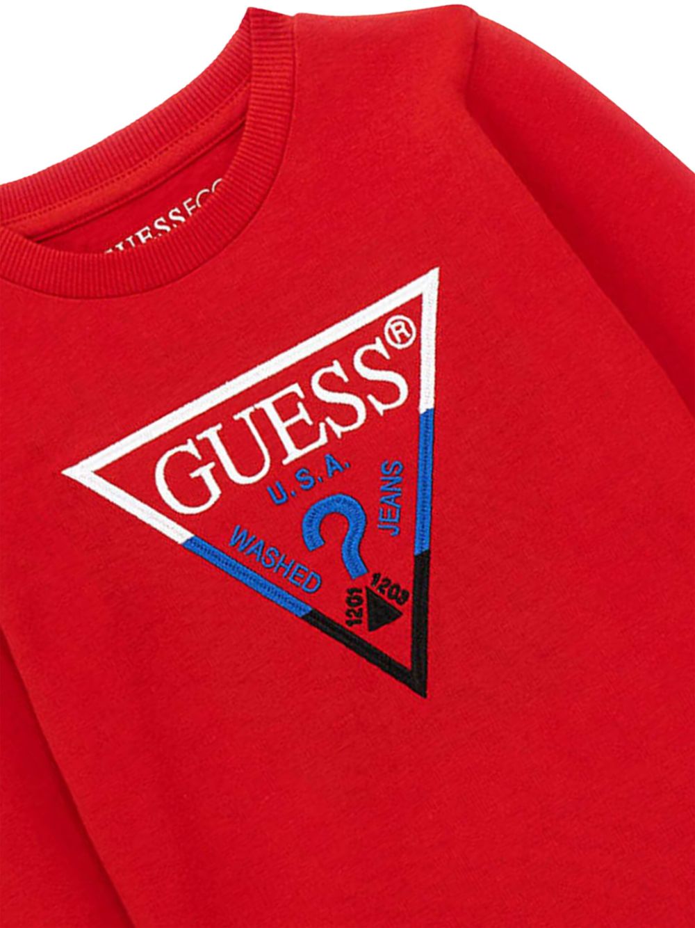 guess kids T-shirt met logo Rood