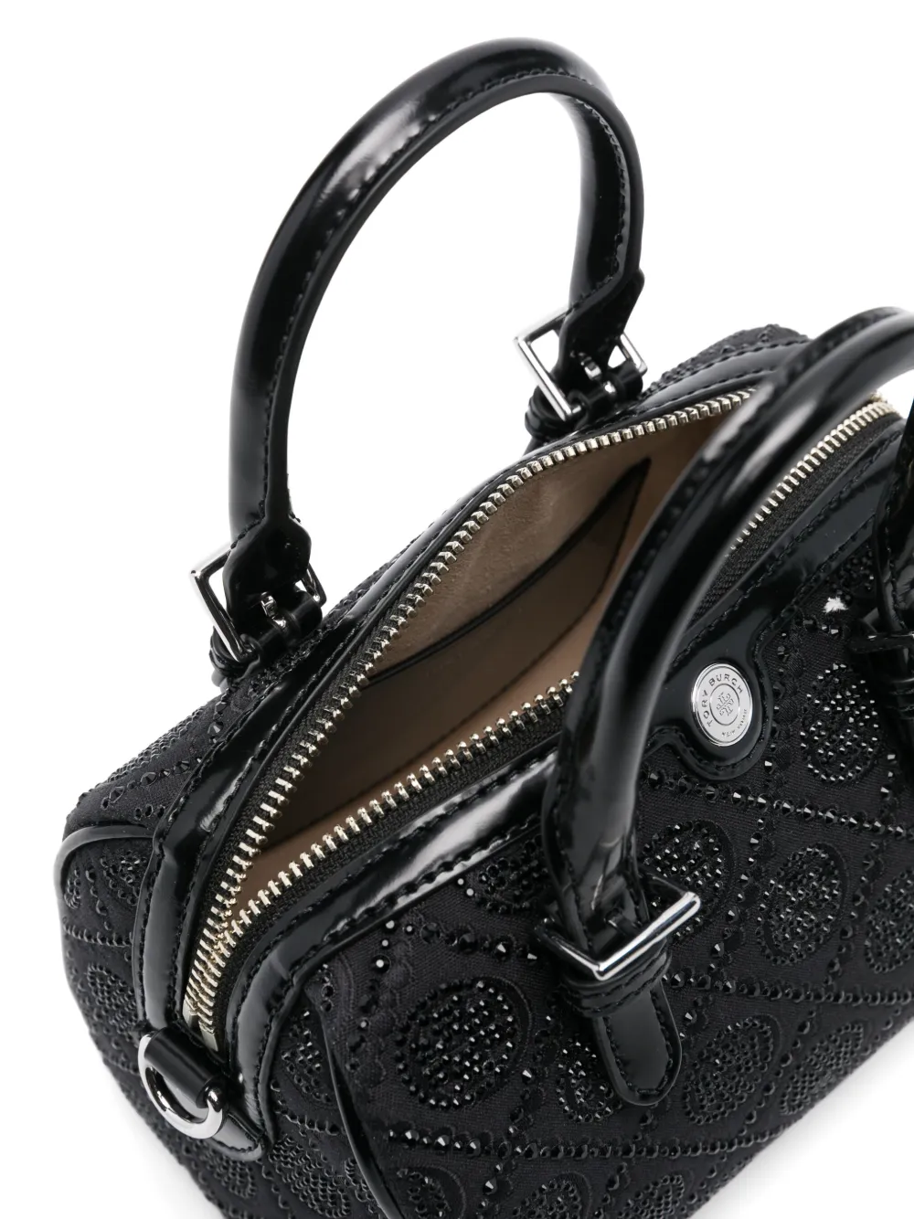 Tory Burch Shopper met monogram Zwart