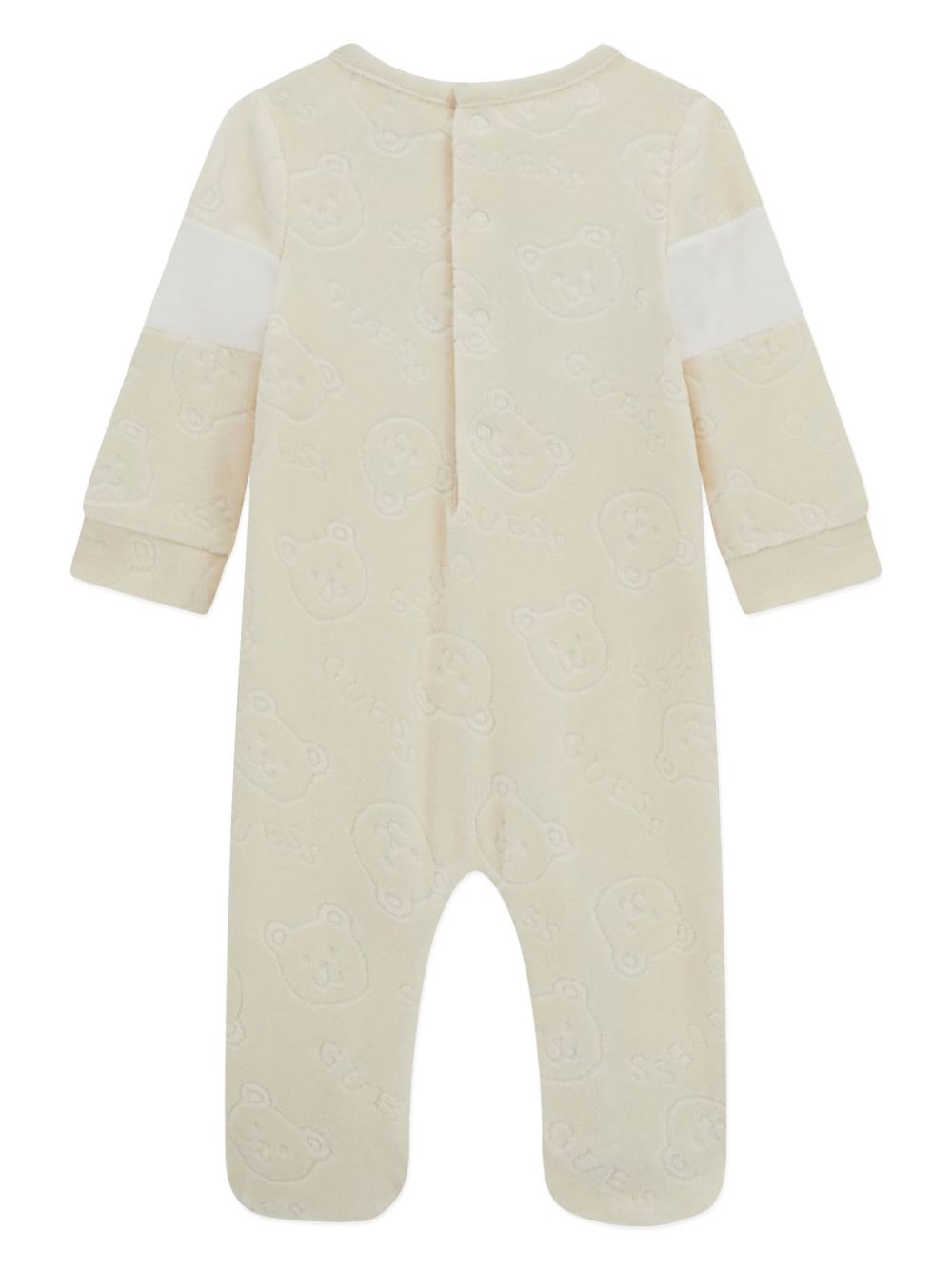 guess kids logo-embroidered pajamas - White