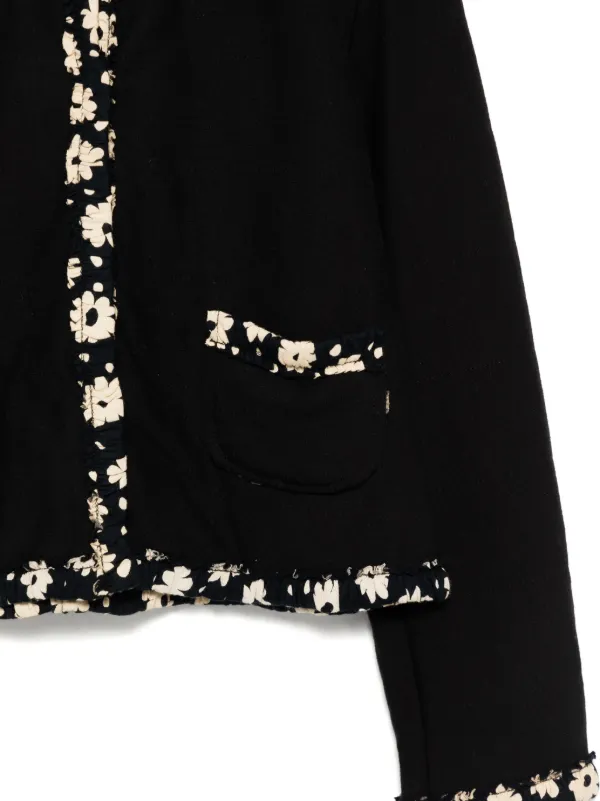 Dolce & Gabbana Kids フローラルトリム シングルジャケット