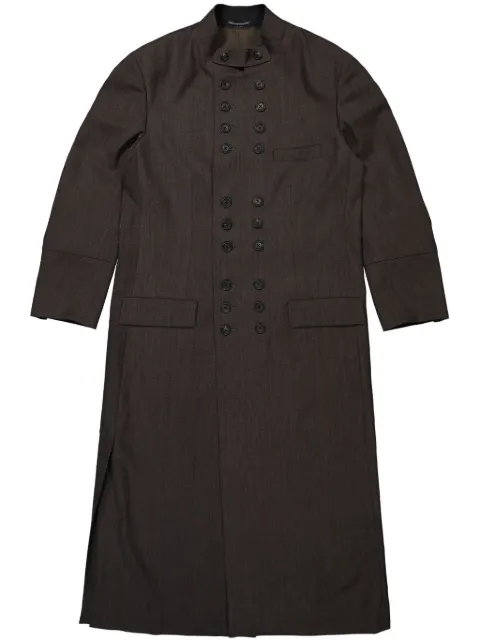 Yohji Yamamoto manteau à imprimé graphique