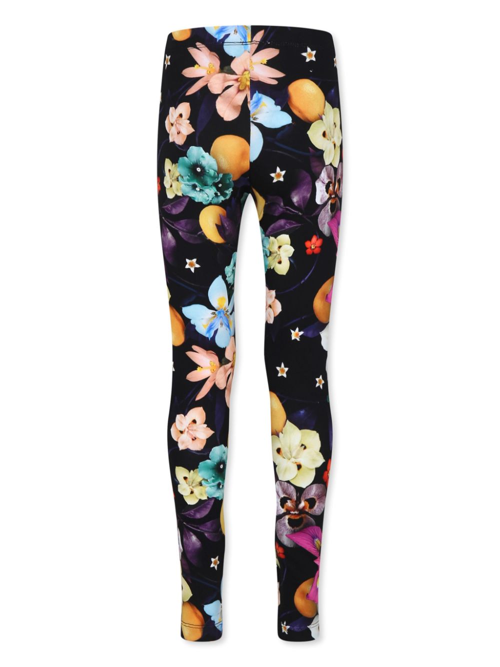 Molo Legging met bloemenprint - Zwart