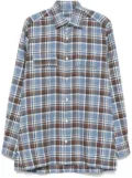 Kiton flannel shirt - Blue