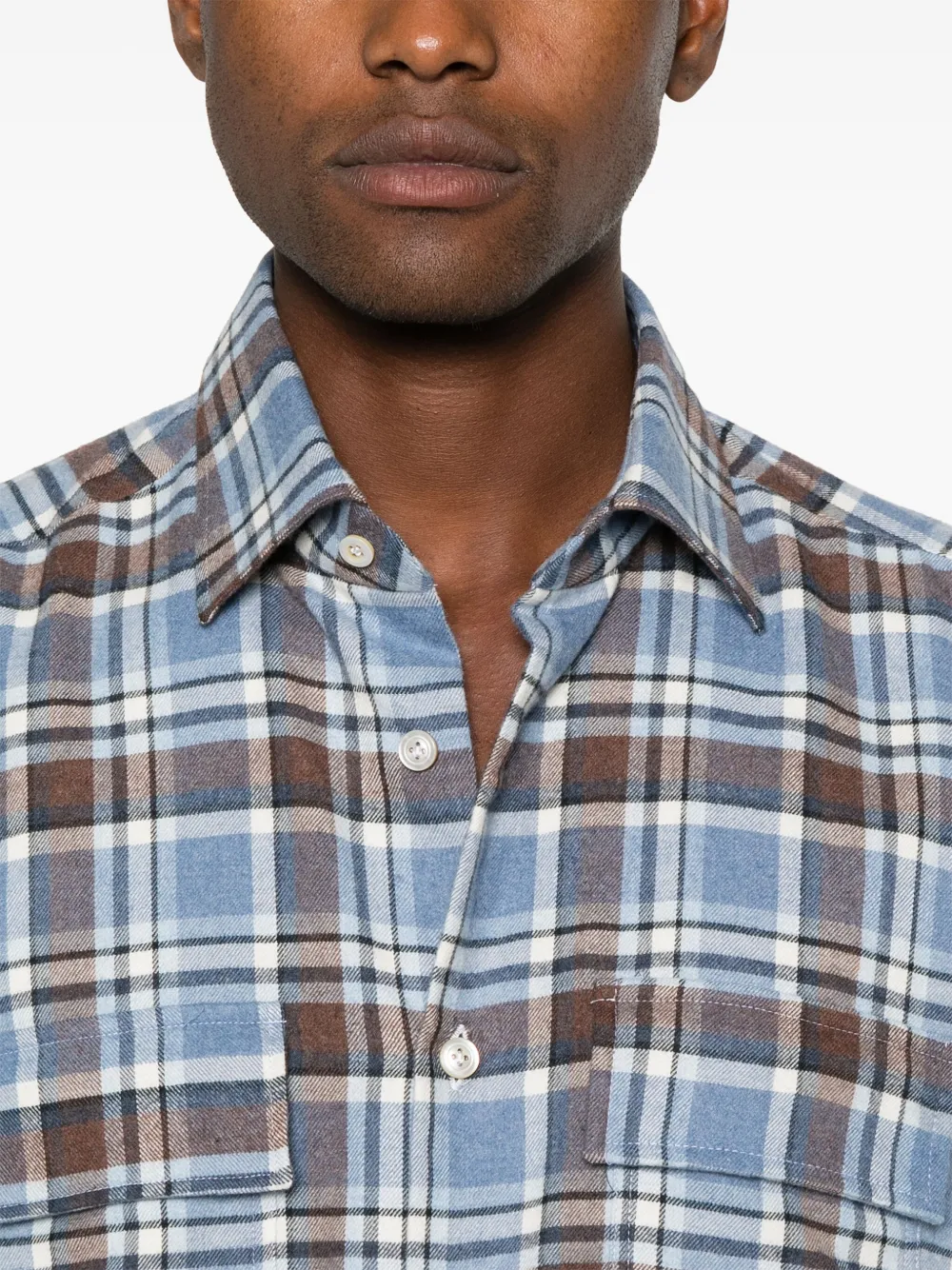 KITON FLANNEL SHIRT