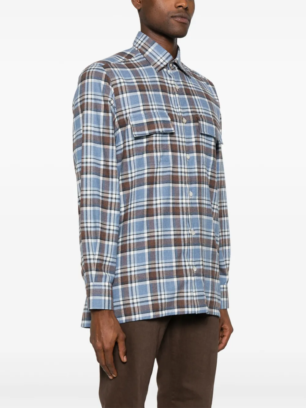 KITON FLANNEL SHIRT