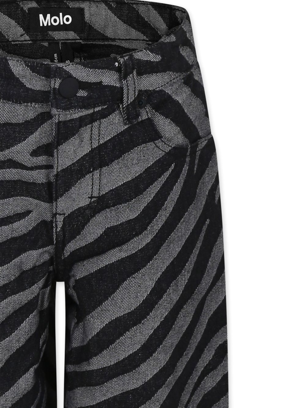 Molo Jeans met zebraprint Zwart