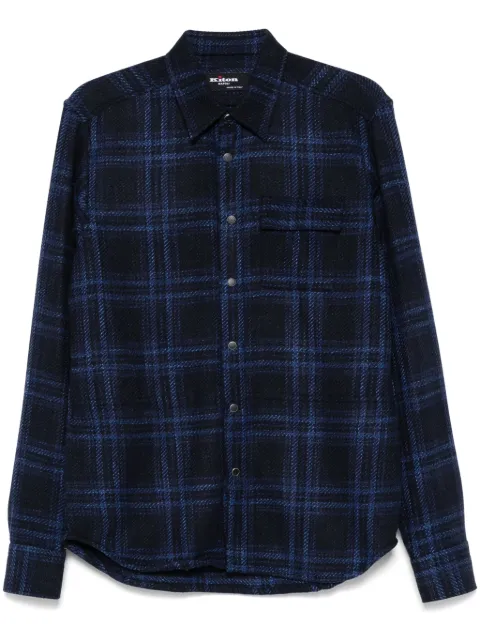 Kiton plaid shirt