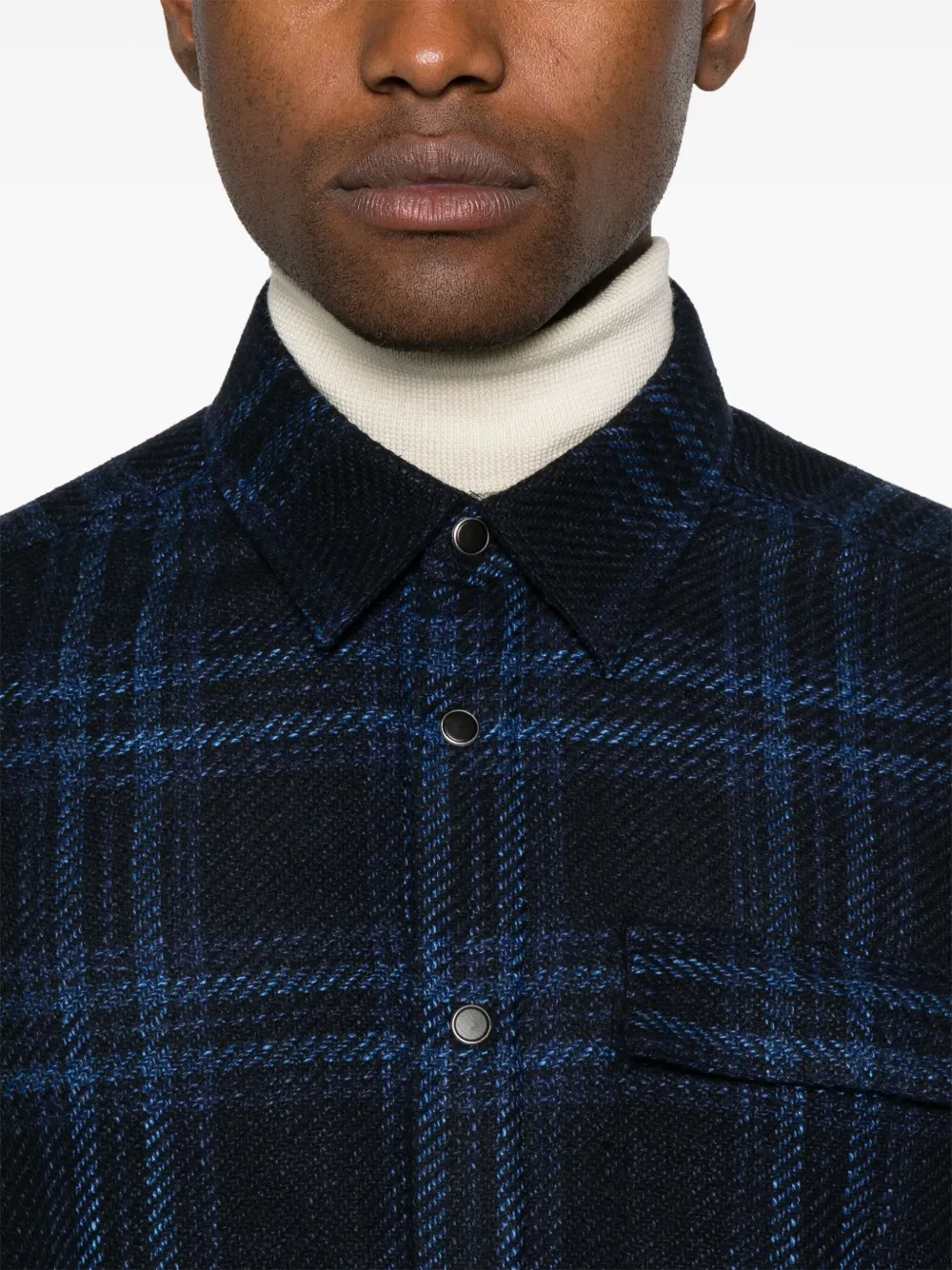KITON PLAID SHIRT