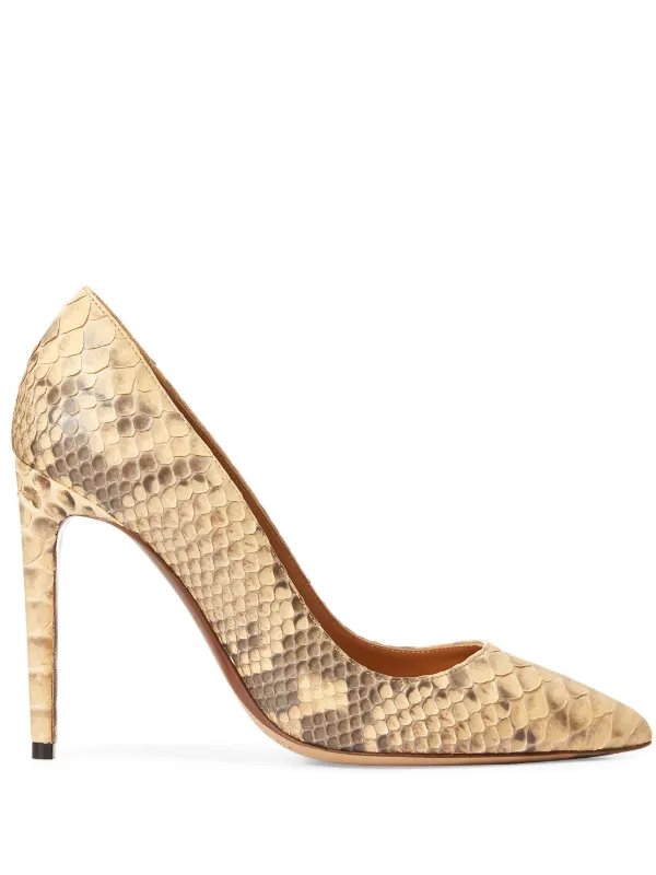 Ralph Lauren Collection 100mm Celia Pumps in Neutrals