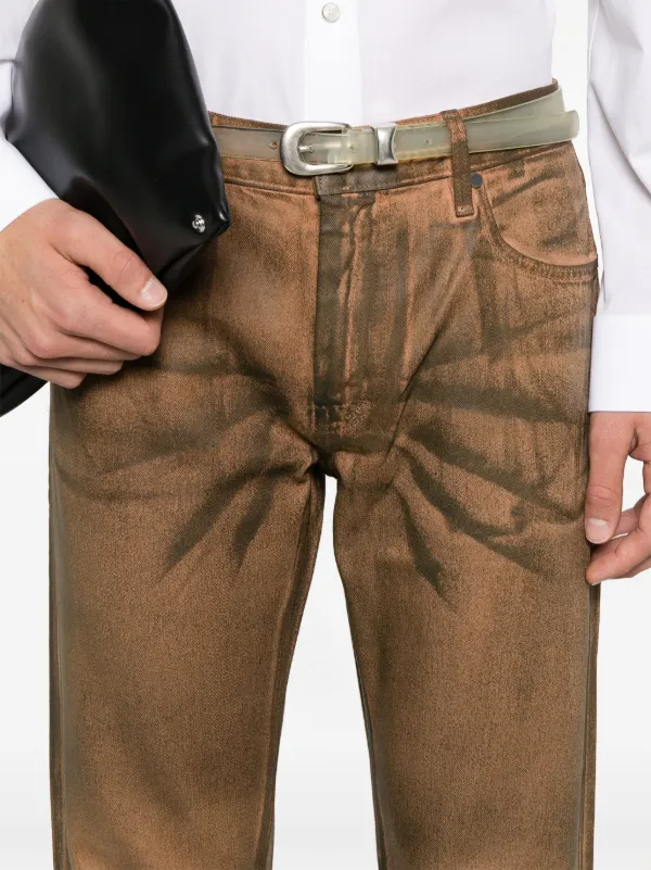 Helmut Lang Worker Jeans | Brown | FARFETCH