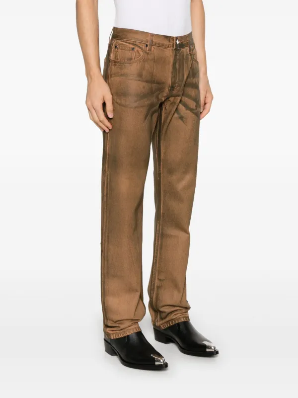 Helmut Lang Worker Jeans | Brown | FARFETCH
