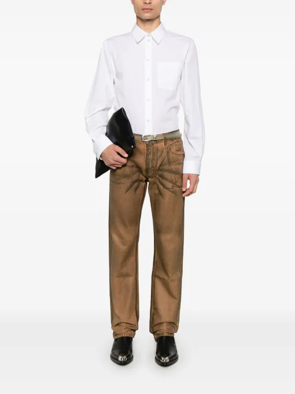 Helmut Lang Worker Jeans | Brown | FARFETCH