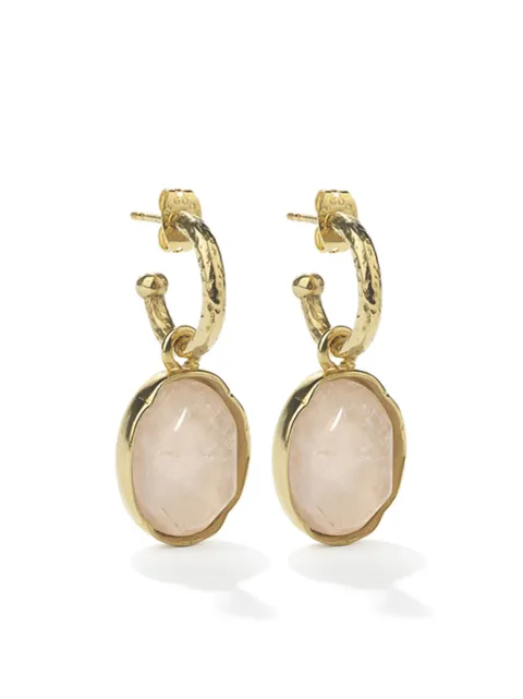 Goossens Cabochons hoop earrings