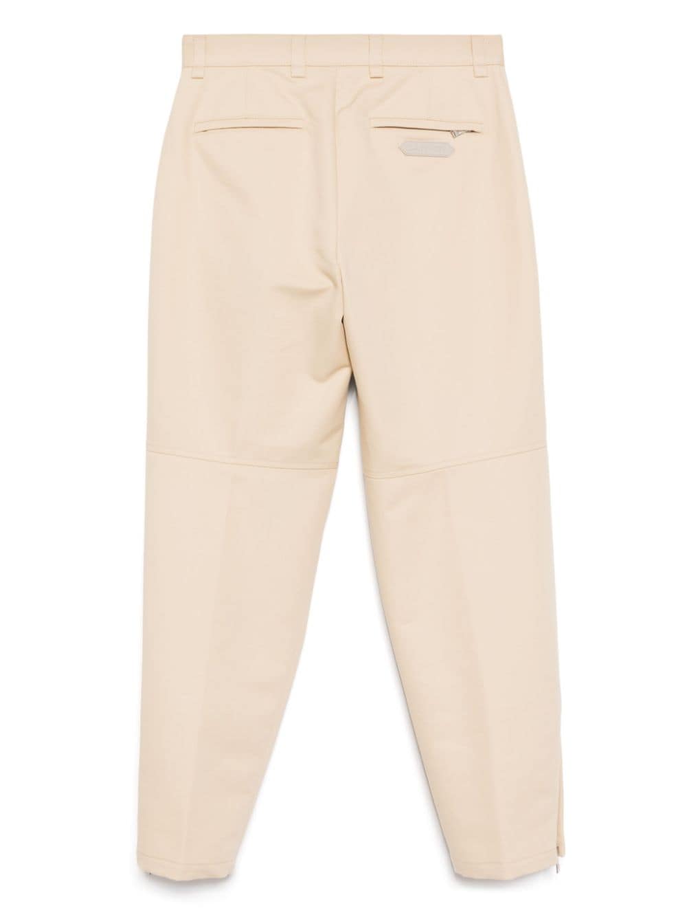 Lanvin zipped hem tapered trousers - Beige