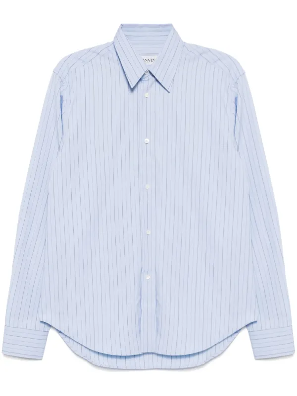 Lanvin ストライプ シャツ | ブルー | FARFETCH JP