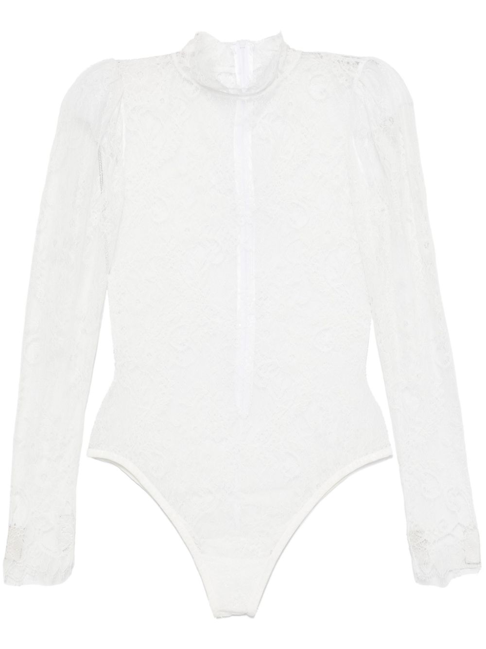 Ana Radu Chantilly lace bodysuit - White