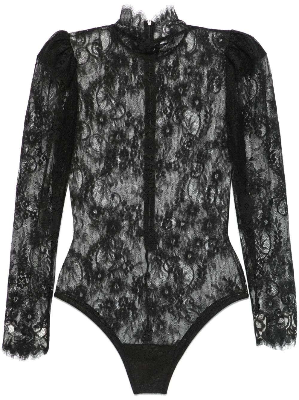 Ana Radu Chantilly lace bodysuit – Black