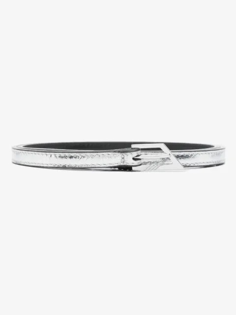 The Attico logo-buckle belt