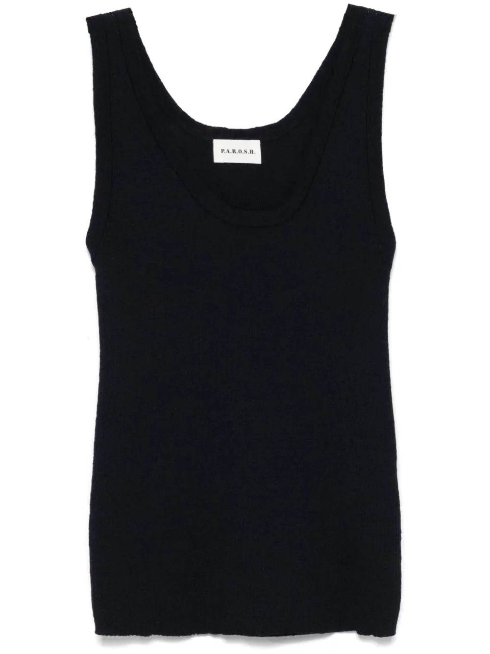 ribbed-knit tank top