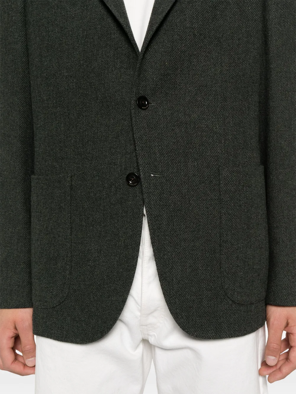 Boglioli Blazer met enkele rij knopen Groen