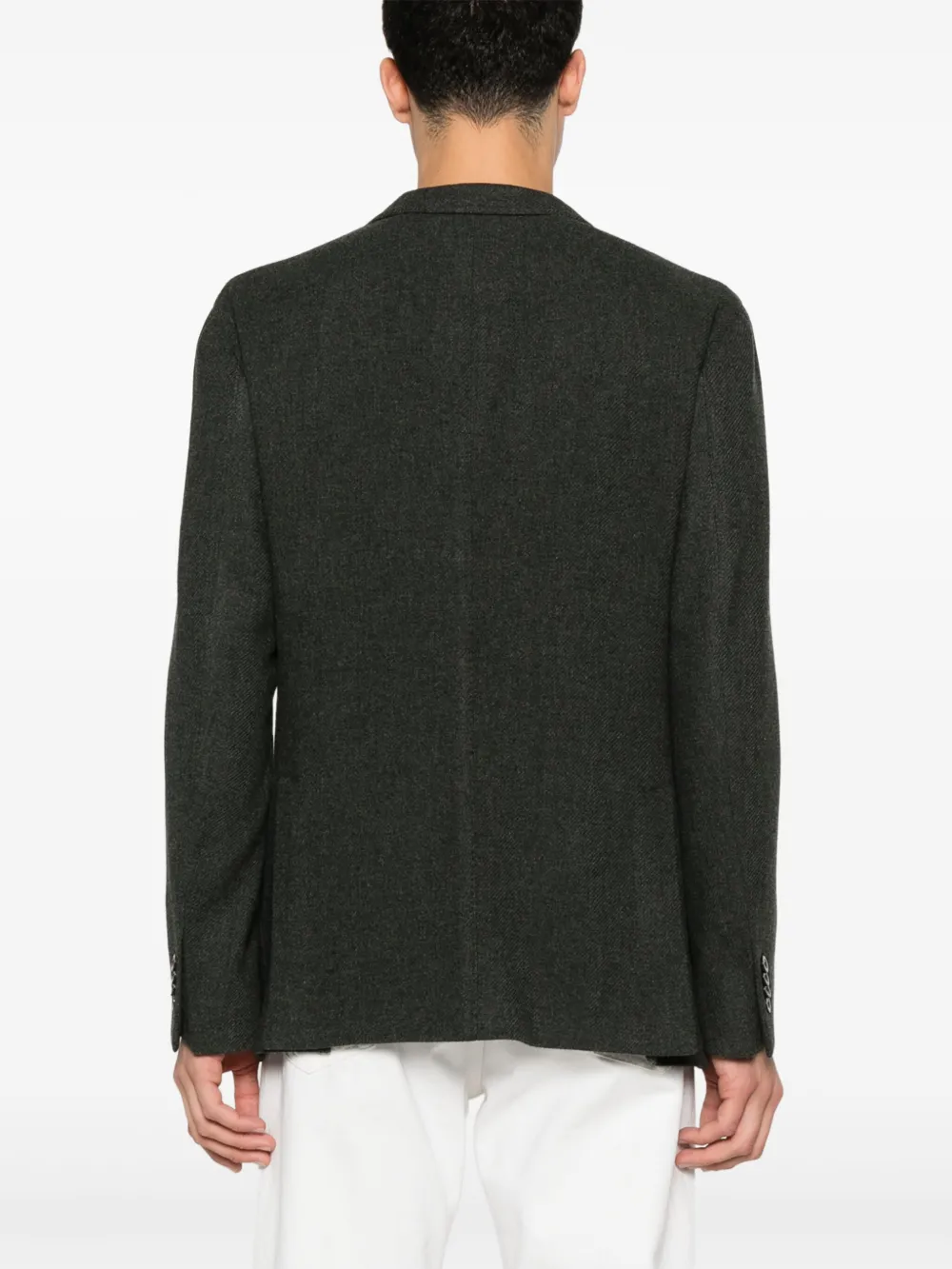 Boglioli Blazer met enkele rij knopen Groen