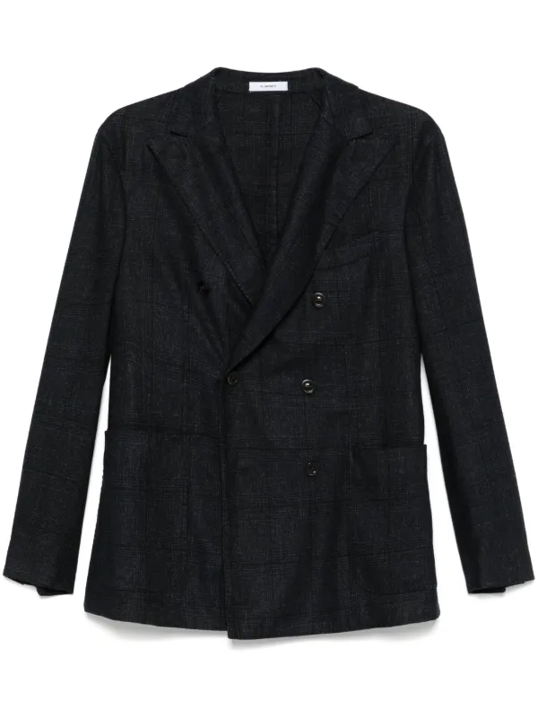 【美品】BOGLIOLI ジャケット チェック×ブルー Boglioli チェック ジャケット | ブルー | FARFETCH JP