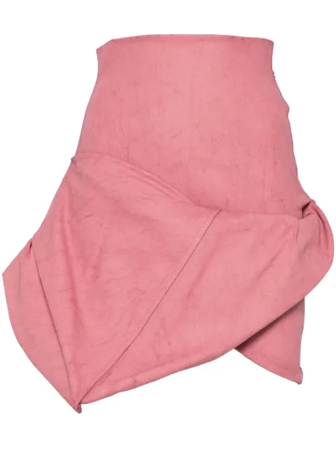 Rick Owens falda corta drapeada