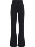 THE ANDAMANE crystal-embellished straight trousers - Black