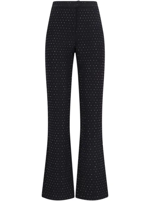 THE ANDAMANE pantalones rectos con detalles de cristal