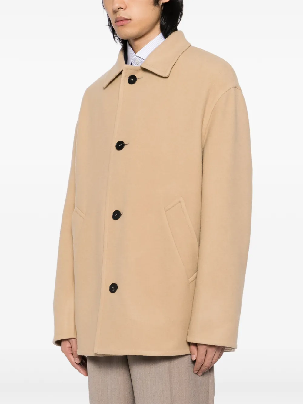 Cheap Lanvin single-breasted coats Men