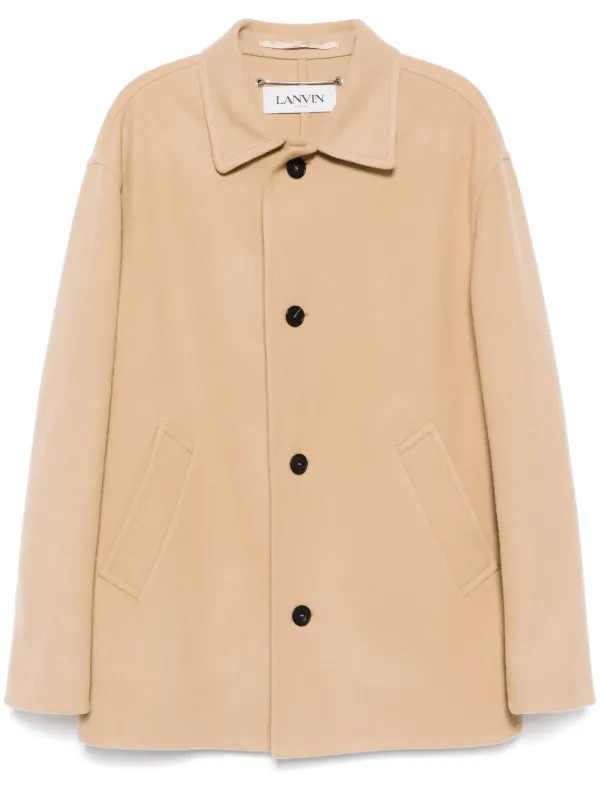 Lanvin Single-breasted Coats in Neutrals