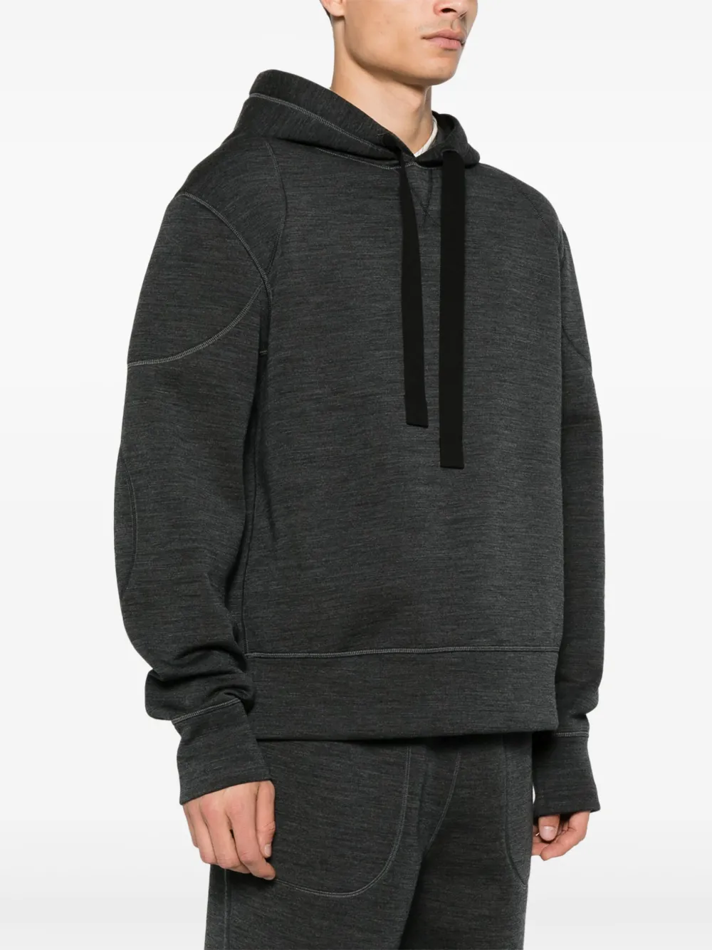 Jil Sander Hoodie met gemêleerd-effect Grijs