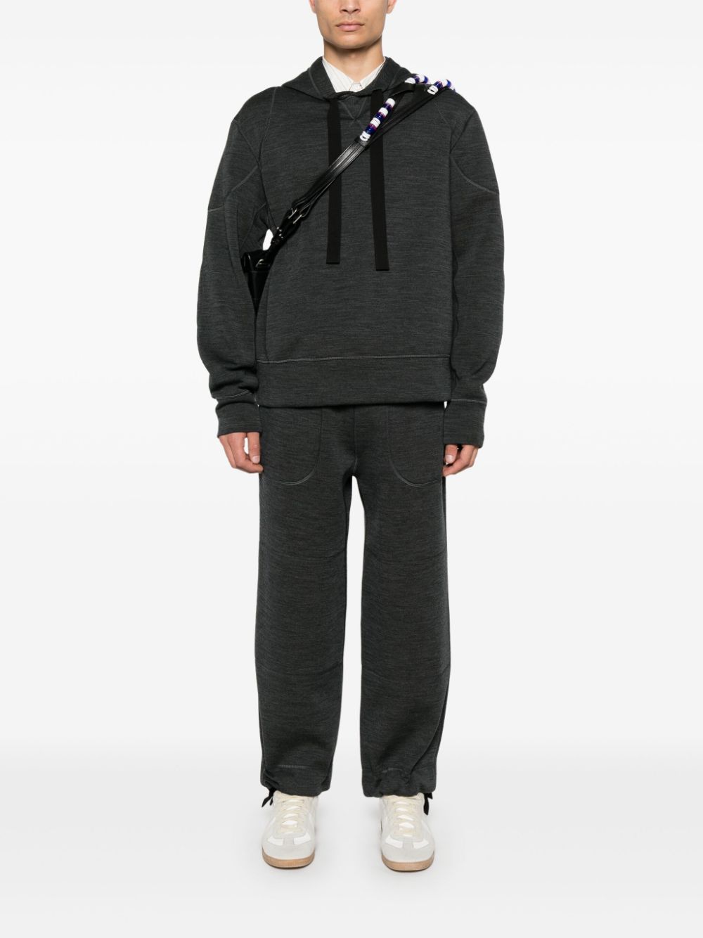 Jil Sander mélange-effect hoodie - Grey